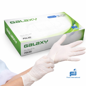 galaxy latex examination gloves powdered
