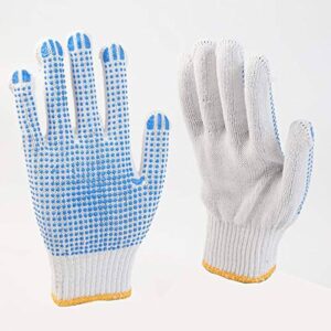 knitted dotted hand gloves