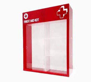 acrylic first aid box