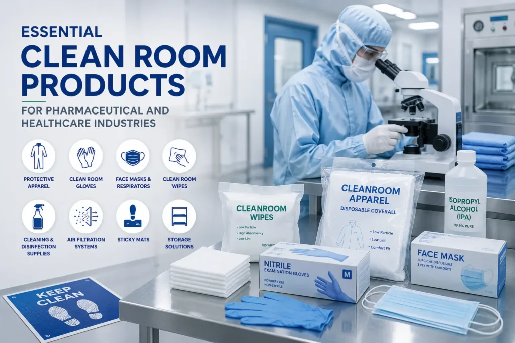 Essential Clean Room Products for Pharmaceutical and Healthcare Industries