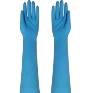 nilrile long cuff gloves 14